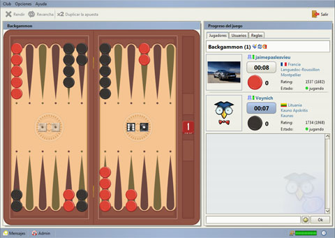 Jouer Backgammon 