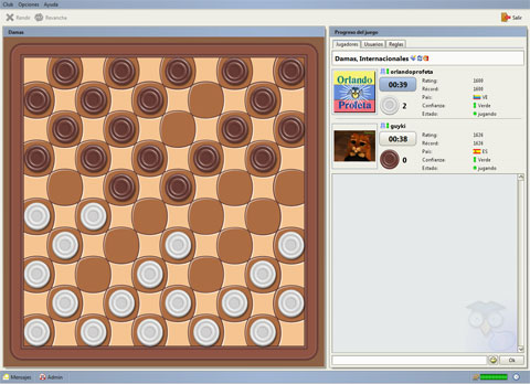 Damas online, jogar checkers