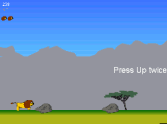 Running Lion