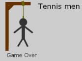Tennis Hangman