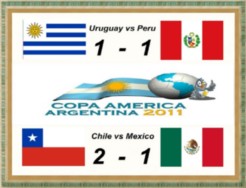 Resultados de los partidos Copa America 2011